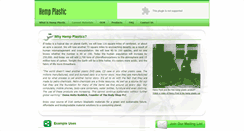 Desktop Screenshot of hempplastic.com